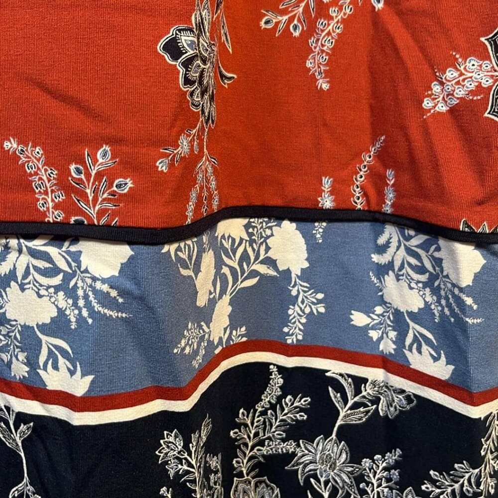 Plus Sz 2X J Jill Wearever Floral Dress Short Sleeve Resort Vacation Comfort - Picture 6 of 8
